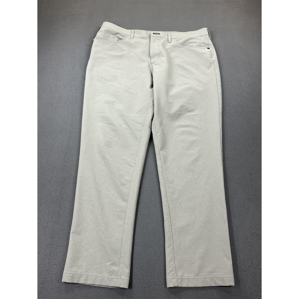 Public‎ Rec Pants Mens 36x29 Gray Chino Drawstring Waist Stretch Casual